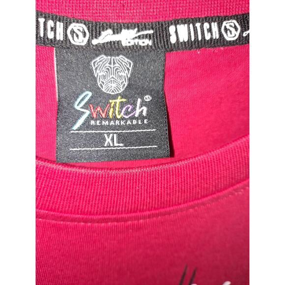 Switch Short Sleeve‎ Red Tee with Money Bag Design Size XL - Picture 4 of 8